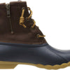 Sperry Top-Sider Women's Saltwater Thinsulate Rain Boot, Tan/Navy, 8 M US