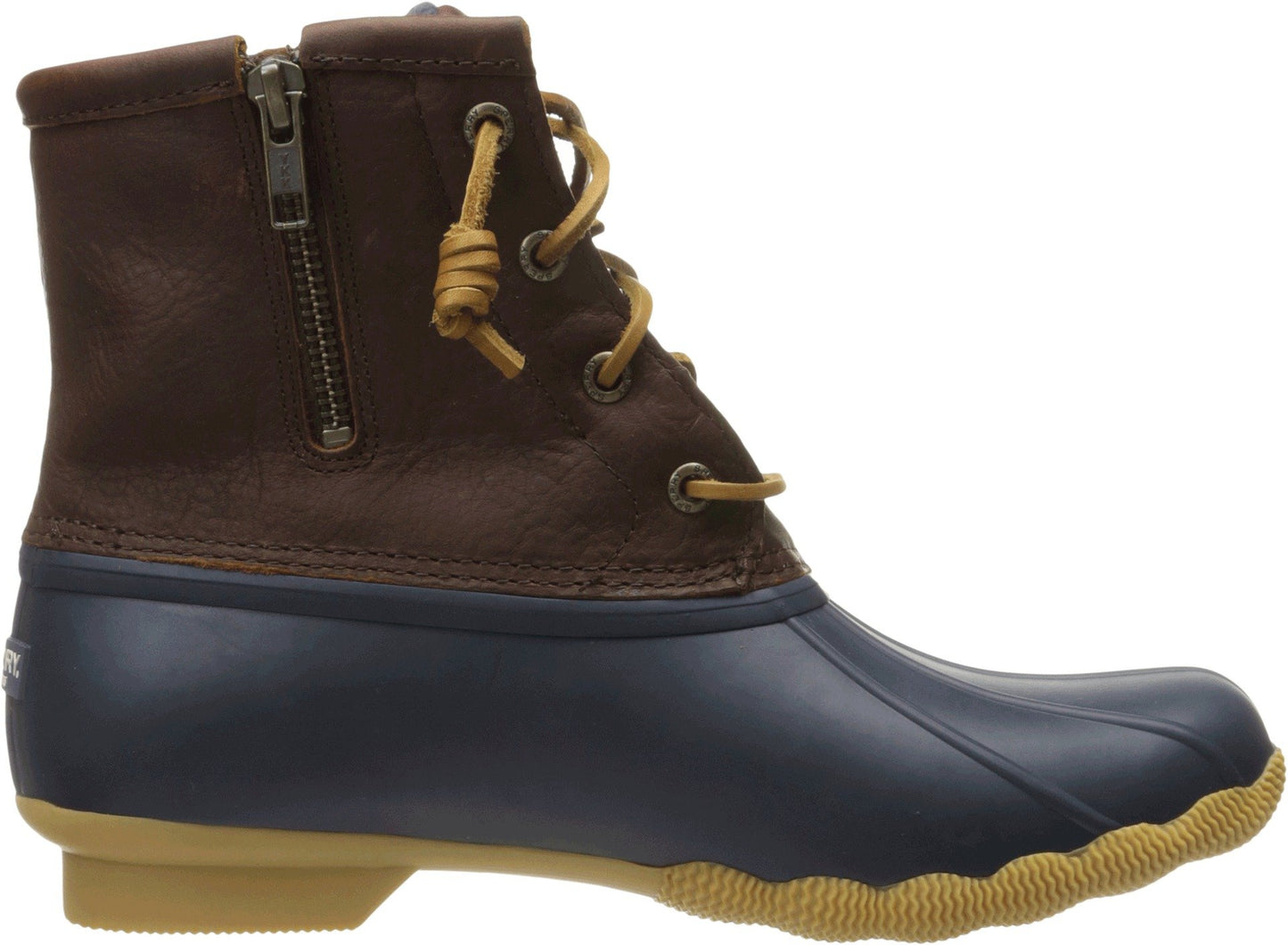 Sperry Top-Sider Women's Saltwater Thinsulate Rain Boot, Tan/Navy, 8 M US