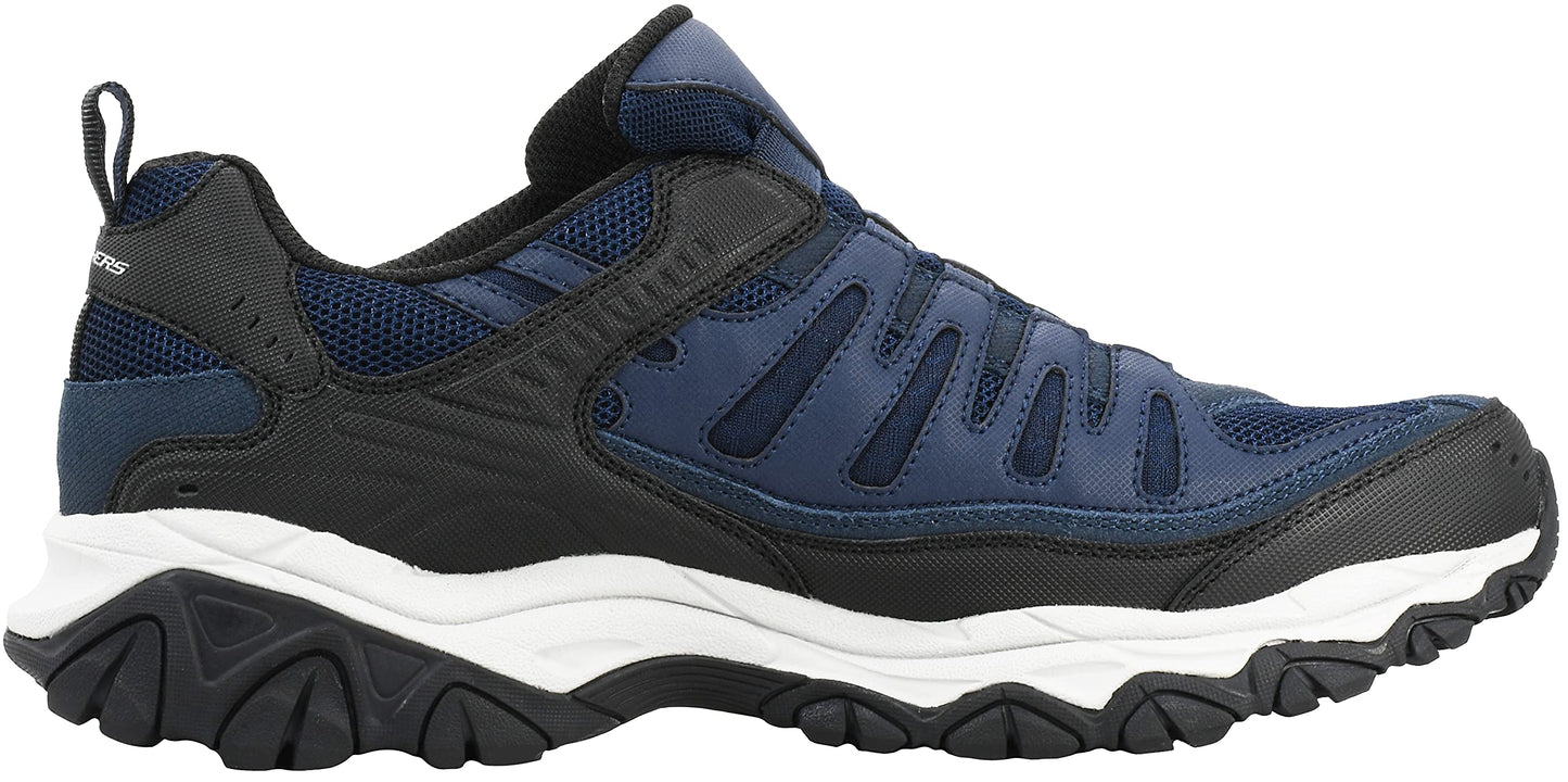 Skechers Men's Afterburn Wonted Memory Fit Slip-On Trainer, Navy, 14 XW US