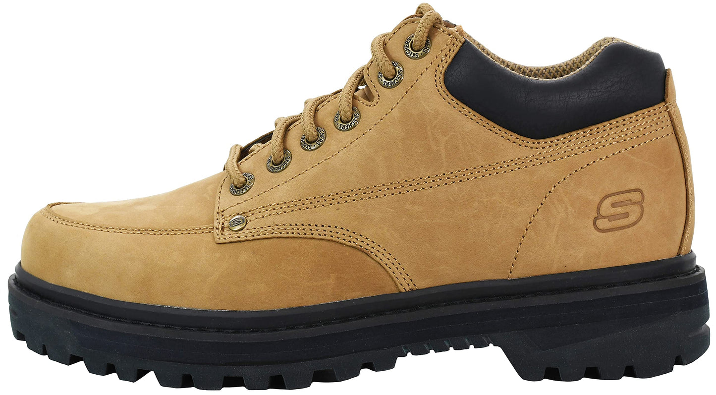 Skechers Men's Mariner Utility Boot, Dark Taupe, 8 M US