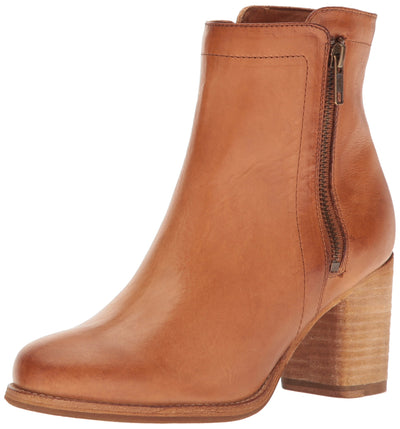 FRYE Women's Addie Double Zip Ankle Boot, Natural, 10 M US