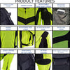Xelement CF-6019-66 Men's 'Invasion' Neon Green Textile Motorcycle Jacket wit X-Armor Protection - X-Large