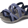 Skechers USA Reggae Cup-Smitten By You Women's Sandal, 6 B(M) US, Navy-Blue