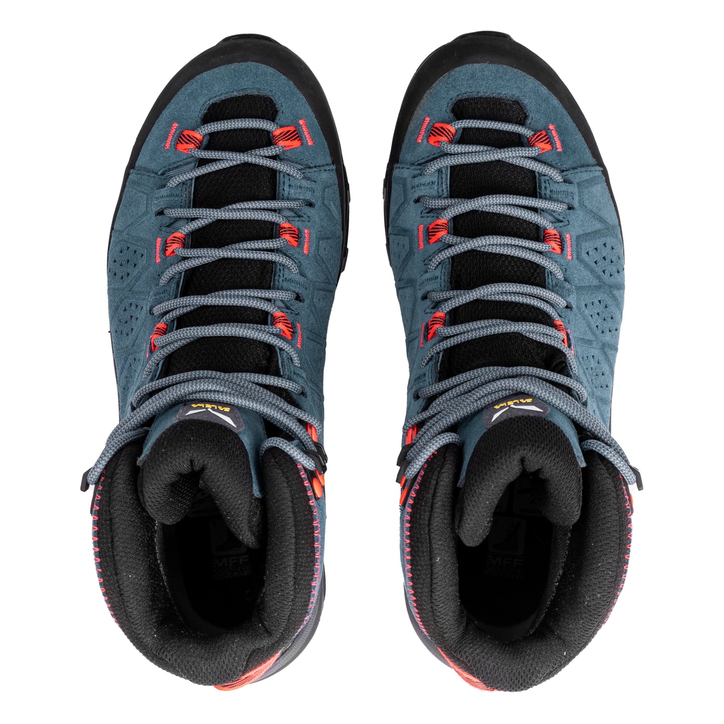 Salewa Women's Alp Trainer 2 Mid Gore-Tex Waterproof GTX Hiking Boot - Java blue/Fluo Coral - 9