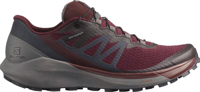 Salomon Women's Sense Ride 4 Running Shoes for Women, Wine Tasting/Quiet Shade/Ebony, 10