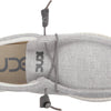 HEYDUDE Men's Wally Woven Grey White Size 11 | Men’s Shoes | Men's Lace Up Loafers | Comfortable & Light-Weight