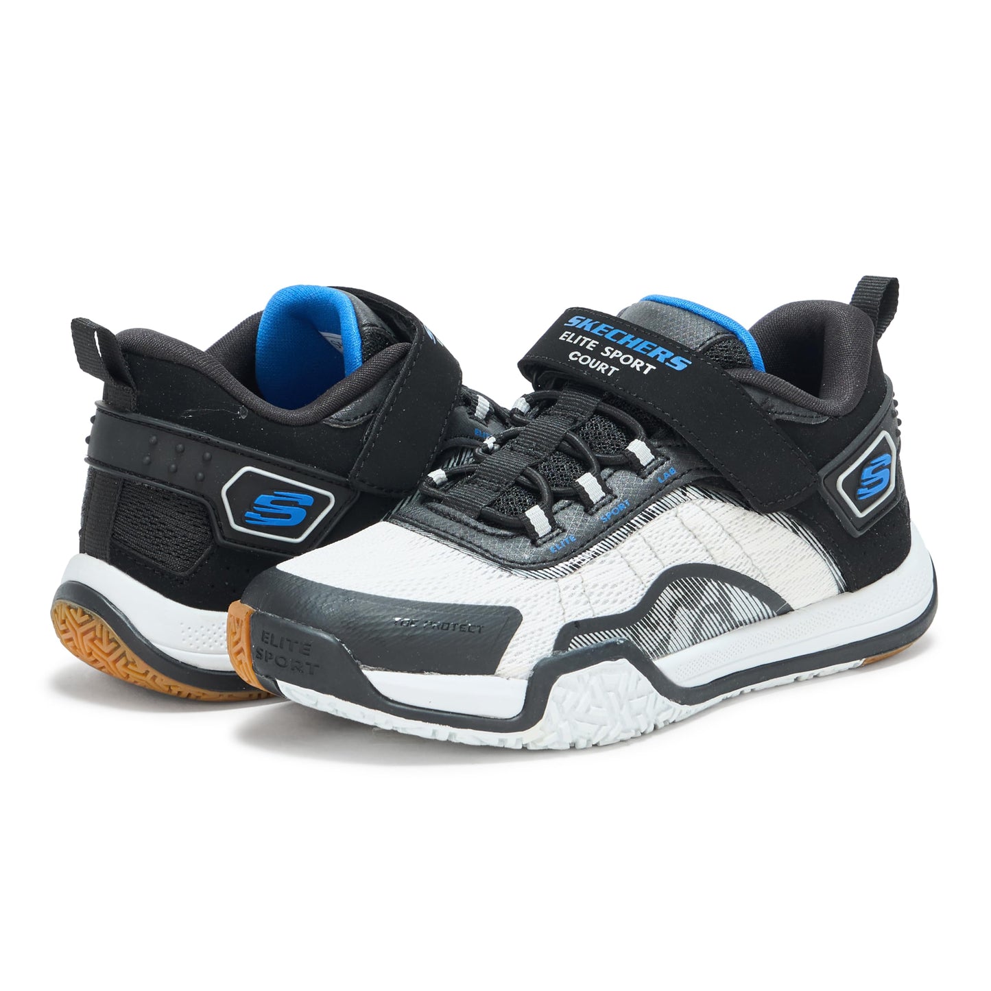 Skechers Kids Skechers Elite Sport Court Sneaker, Black/White, 13.5 Little Kid