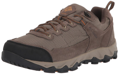 Columbia Men's Valley Pointe Waterproof Hiking Shoe, Pebble/Canyon Gold, 15 Wide