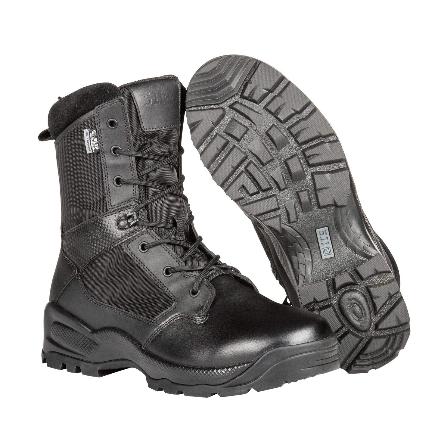 5.11 Women's ATAC 2.0 8" Tactical Side Zip Military Combat Boot, Style 12403, Black, 7.5 D(M) US