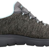 Skechers Women's Summits - Quick Getaway Shoes, Charcoal/Light Blue, 9 M