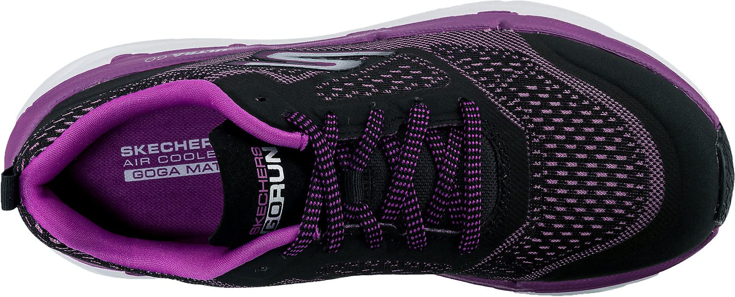 Skechers Women's MAX Cushion - 17690 Shoe, Black/Purple, 10 M US