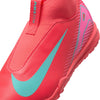 Nike Jr. Mercurial Superfly 10 Academy Little/Big Kids' TF High-Top Soccer Shoes (FQ8310-800, Ember Glow/Aurora Green) Size 6