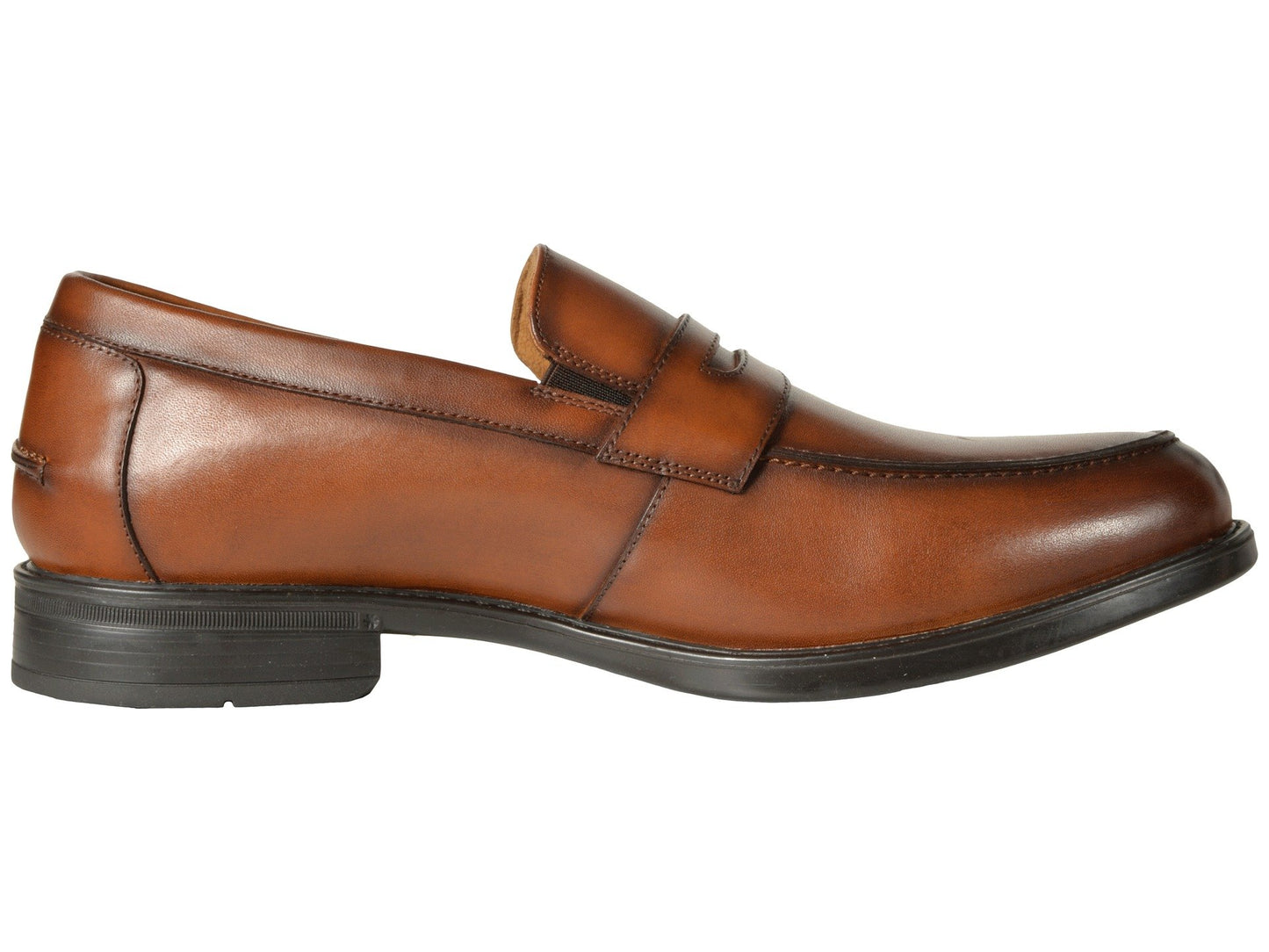 Florsheim Mens Midtown Moc Toe Penny Loafer Cognac Slip-On - 13 3E