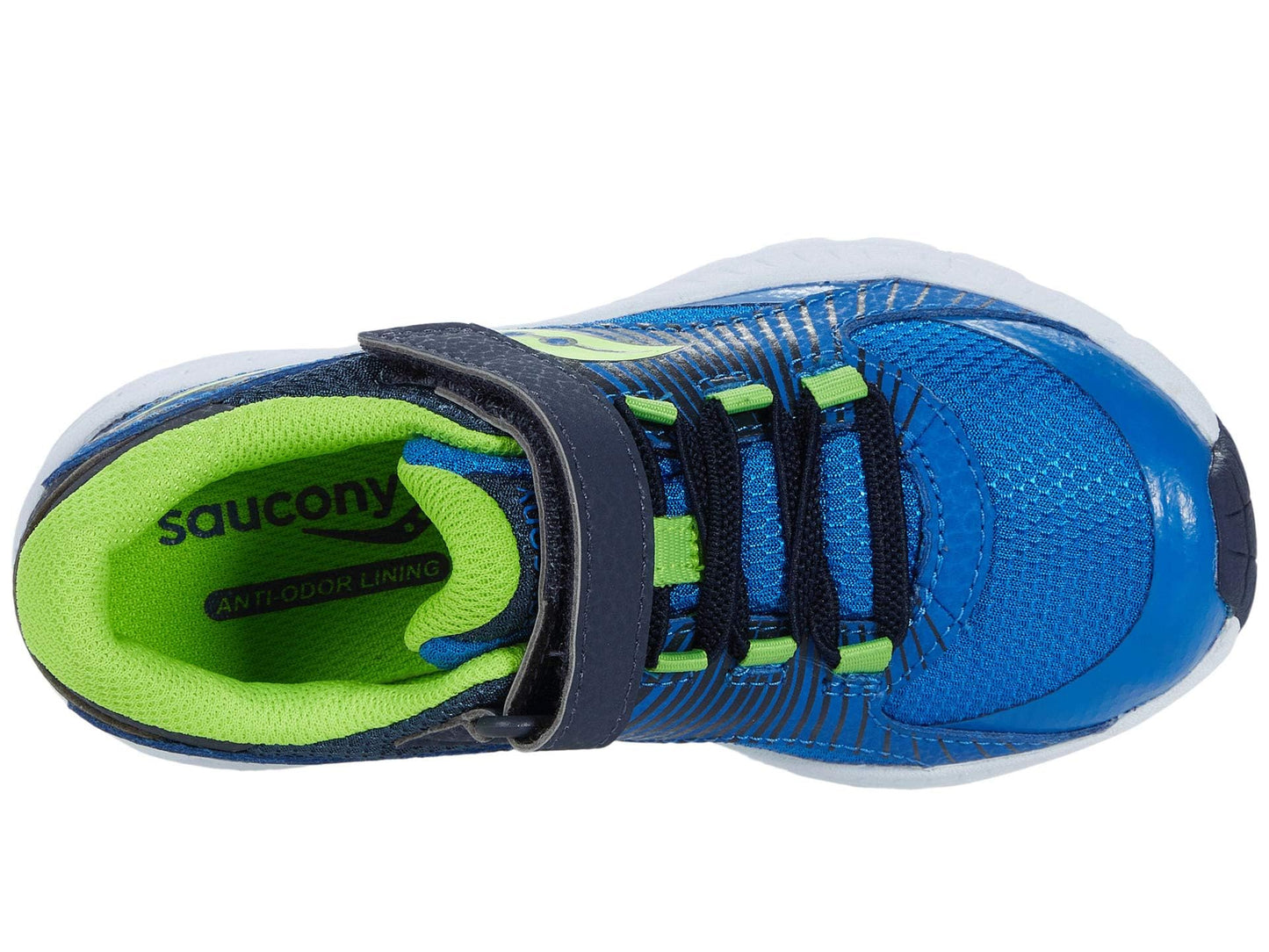 Saucony® Kids Velocer A/C Summer Shoes for Kids – Leather & Textile Upper – Cushioned Footbed (Little Kid/Big Kid) Blue/Green 12 Little Kid M