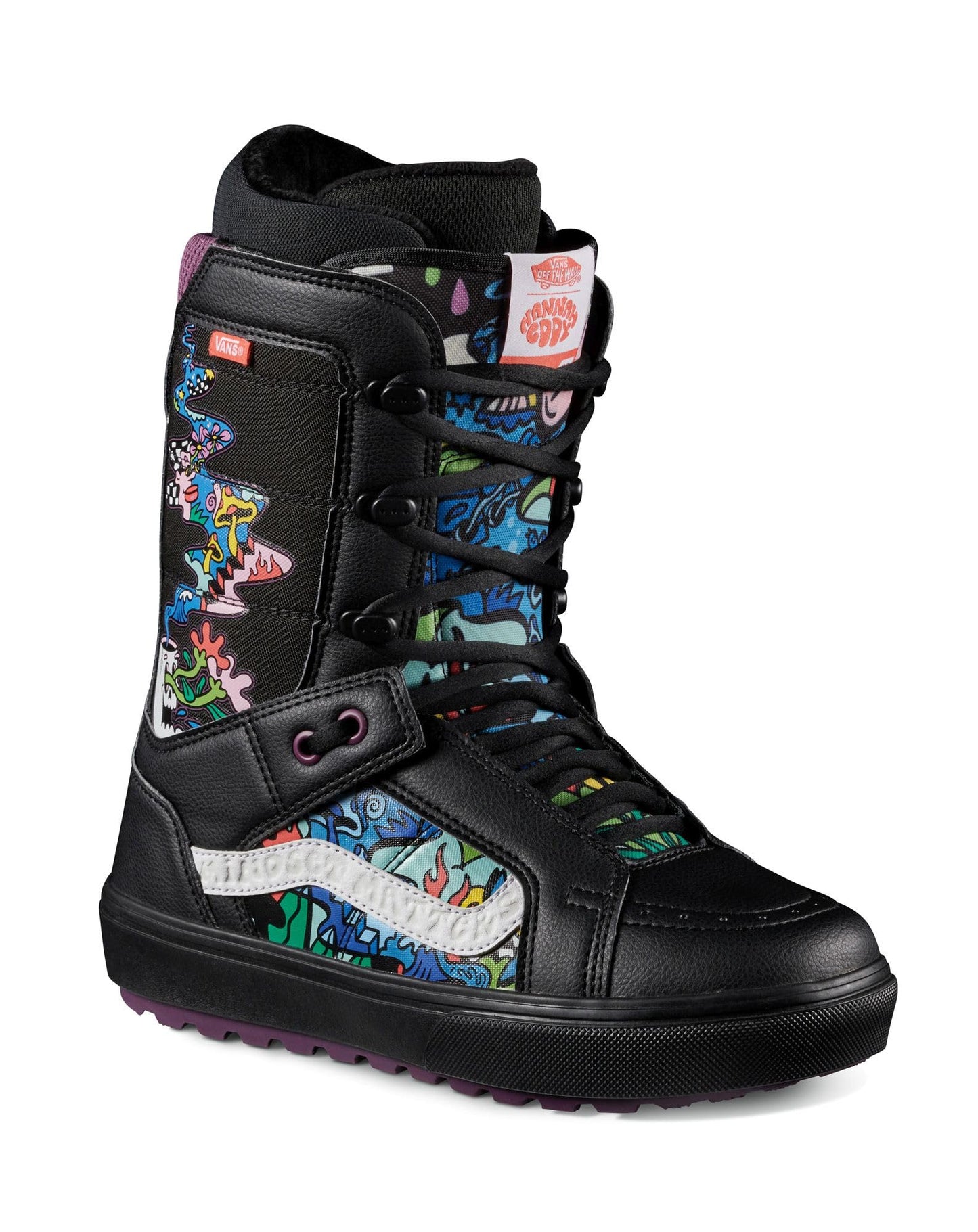Vans HI-Standard OG Men's Snowboard Boots (8.5, (Hannah Eddy) Black/Multi)