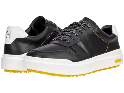 Cole Haan Women's Grandpro Rally Golf Waterproof Caviar Black Leather 11 B - Medium