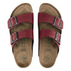 Birkenstock Arizona Unisex Leather Sandal, Bordo, 9