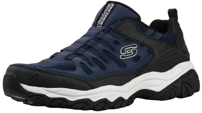 Skechers Men's Afterburn Wonted Memory Fit Slip-On Trainer, Navy, 14 XW US