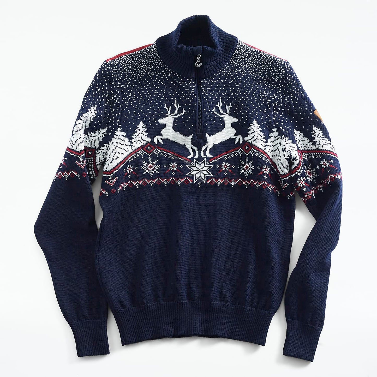 Dale of Norway Christmas Sweater (Toddler/Little Kids/Big Kids) Red Rose/Off-White/Navy 4 Toddler