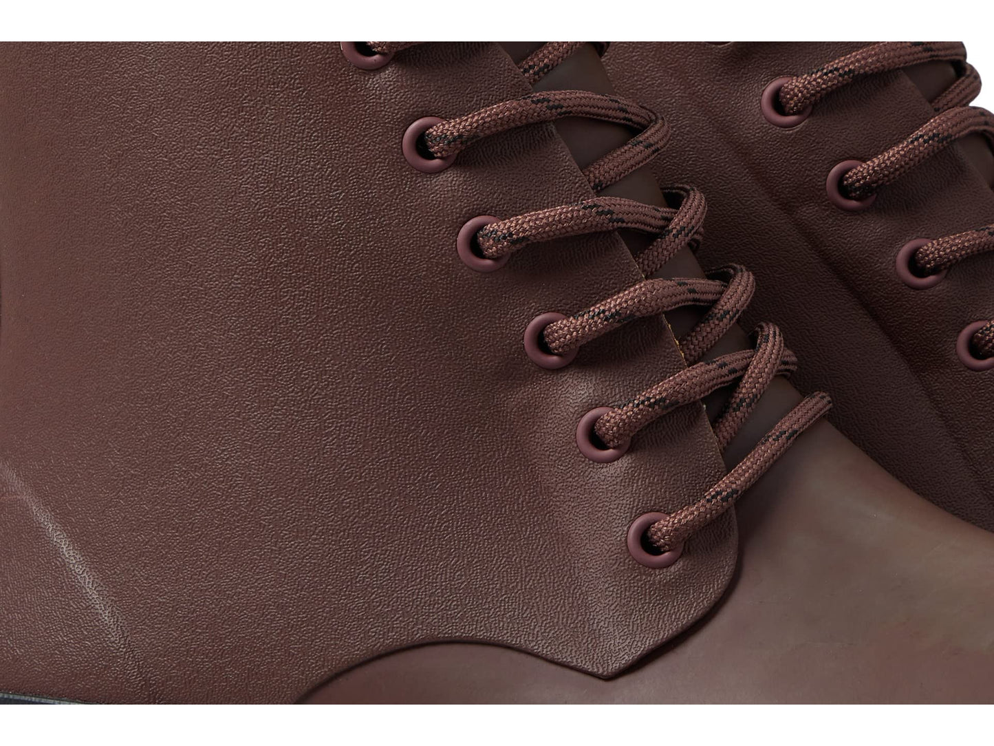 Madewell The Lace-Up Lugsole Rain Boot Dark Cabernet 9 M
