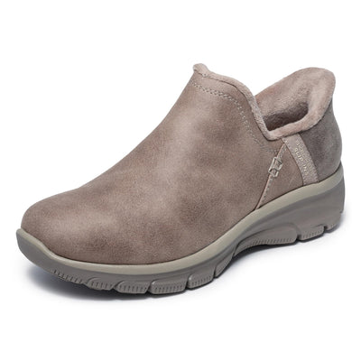 Skechers Women's Easy Going-Modern Hour-Hands Free Slip-Ins Ankle Boot, Taupe, 7 Wide