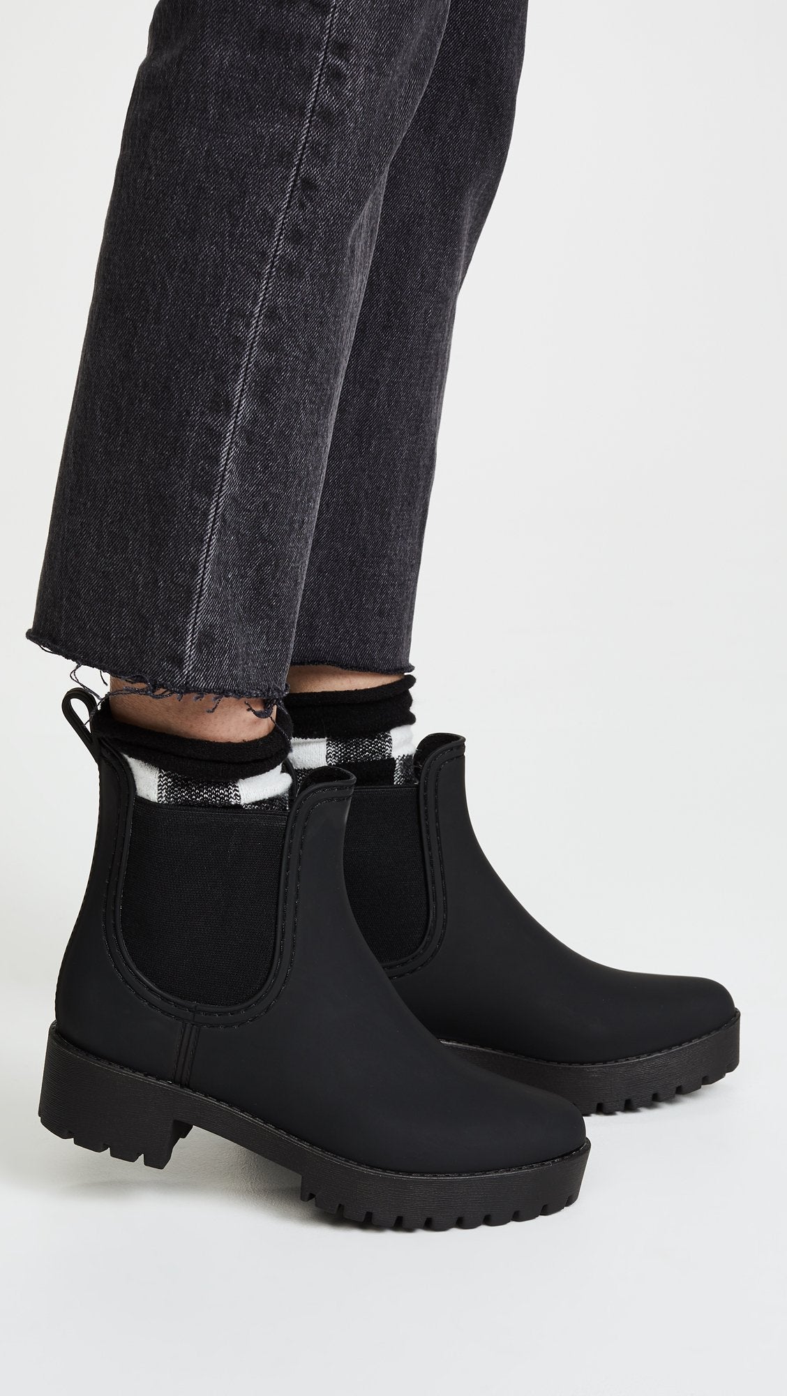 Jeffrey Campbell Women's Cloudy Rain Booties, Black, 7 Medium US