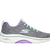 Skechers Performance Go Walk Arch Fit 20Vivid Sunset Womens Sneaker 75 BM US GreyLavender