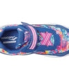 Saucony Ride 10 JR Running Shoe, Blue/Swirl, 8 Wide US Unisex Little_Kid