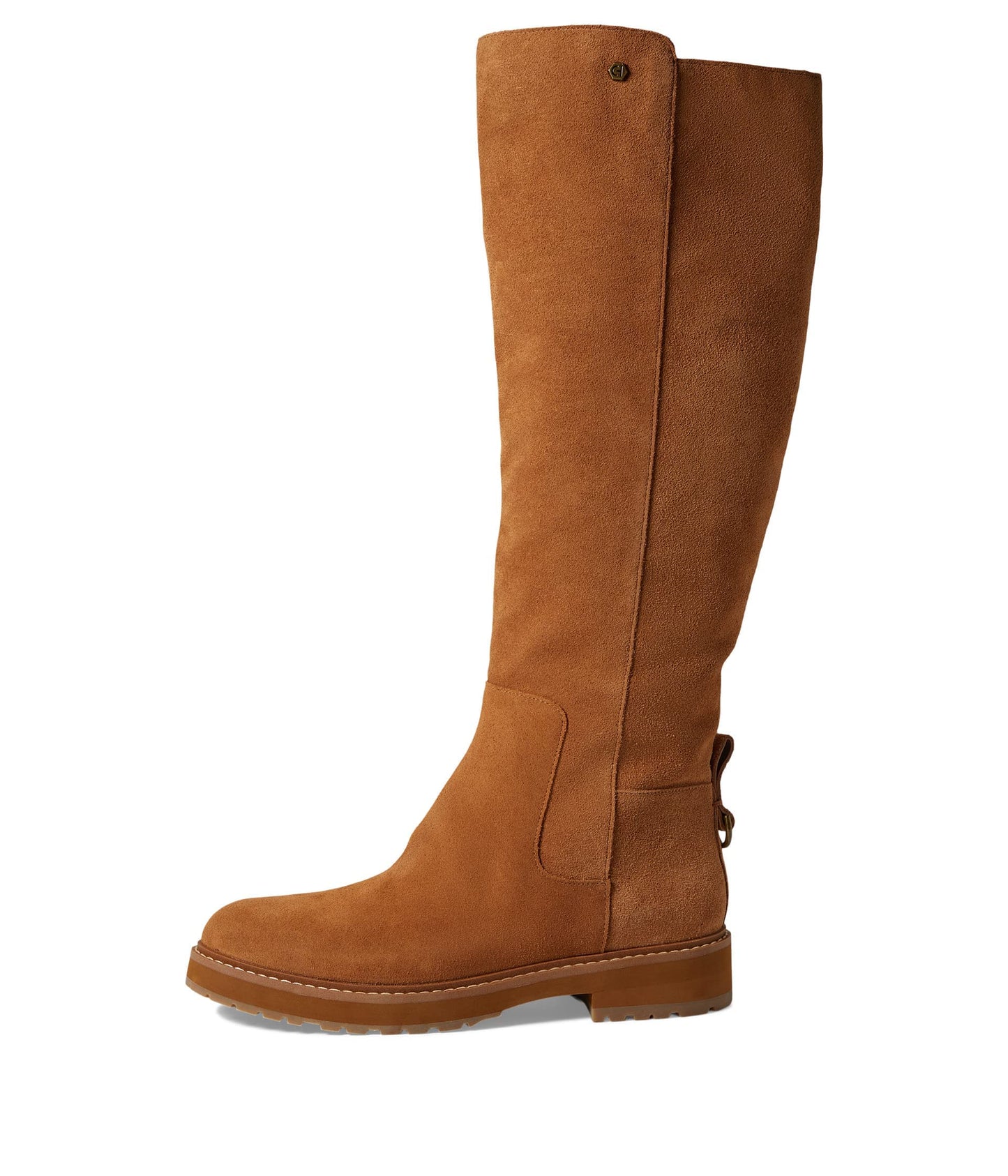 Cole Haan Waterproof Greenwich Tall Boot Golden Honey Suede/Antique 6.5 B (M)