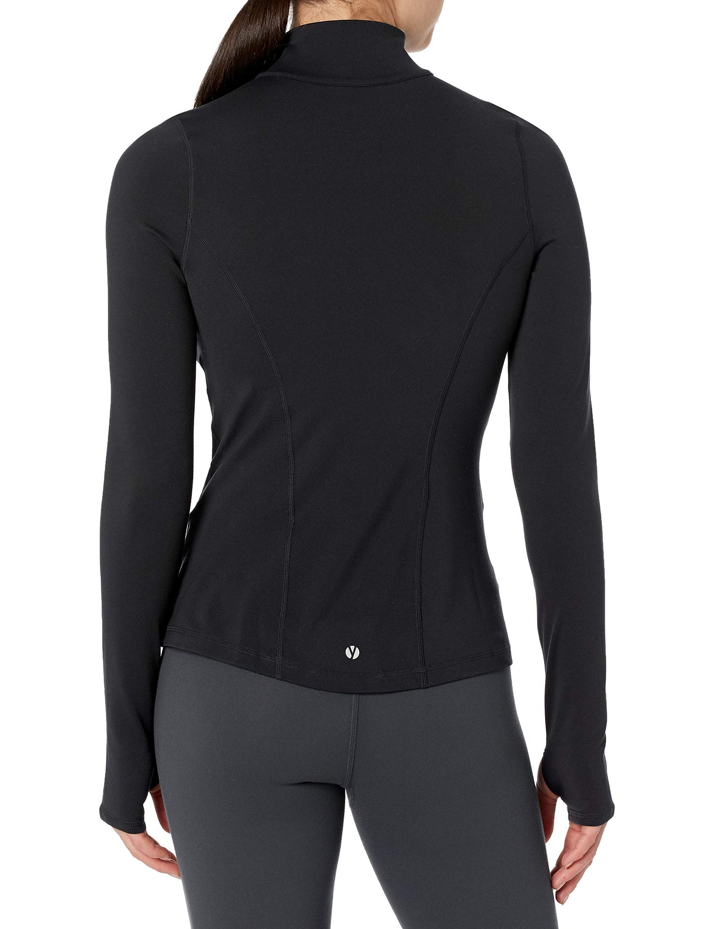 Yummie Women's Mesh Panel Active Irena Jacket, Black, Small