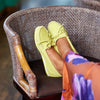 Minnetonka Women's Kilty Plus Suede Moccasins - Suede Loafer Shoes with Water Resistant Treatment 10 M Citrus Green