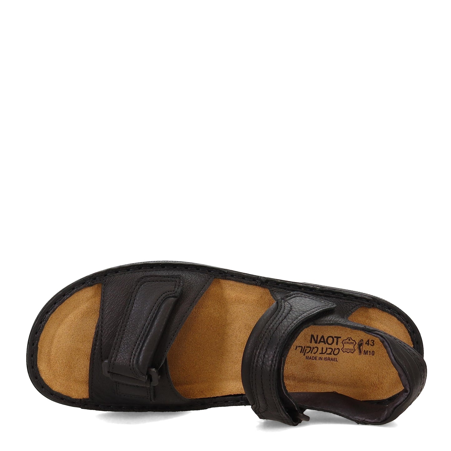 NAOT Men's Lappland Soft Black Lthr Sandal 9 M US