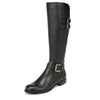 Naturalizer Womens Jessie Knee High Buckle Detail Riding Boots Black Leather 12 W