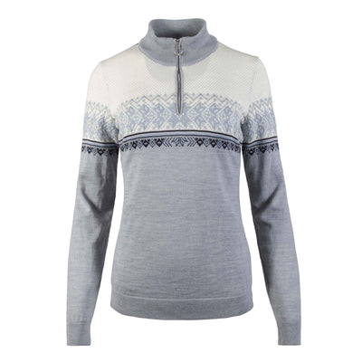 Dale of Norway Hovden Sweater T-Gery/Ice Blue/Navy/Off-White SM (Women's 4-6)