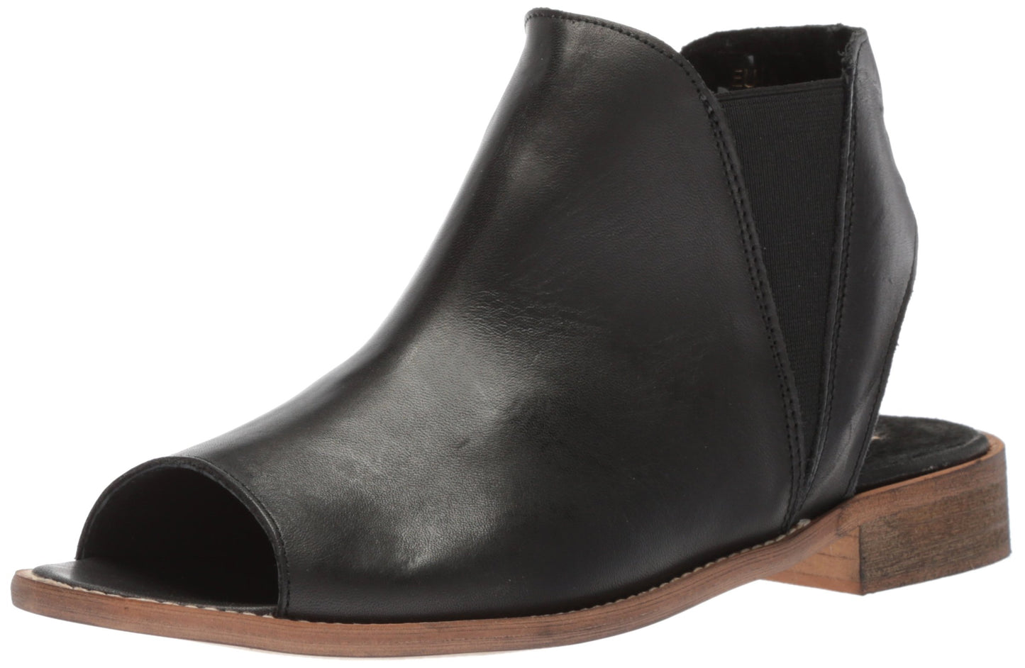Musse & Cloud Open Toe Bootie Shoes Black US 6