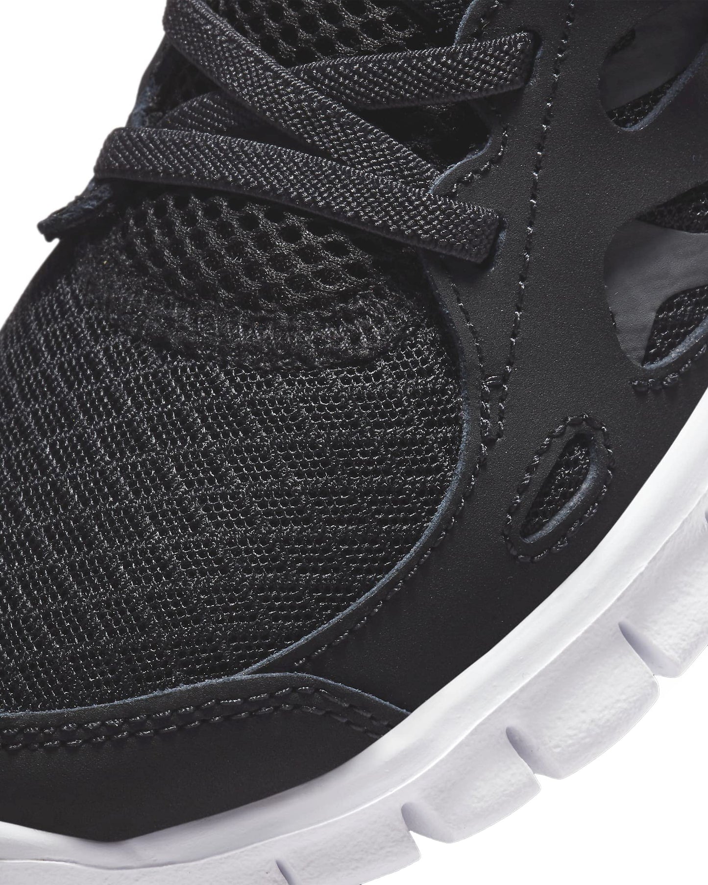Nike Free Run 2 (Little Kid) Black/White/Dark Grey