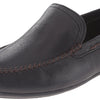 Frye Lewis Venetian Loafers for Men Hand-Crafted with Antique Pull-Up Leather with Moccasin Construction, Full Rubber Outsole, and Modified Heel, Black - Renice - 11.5 M