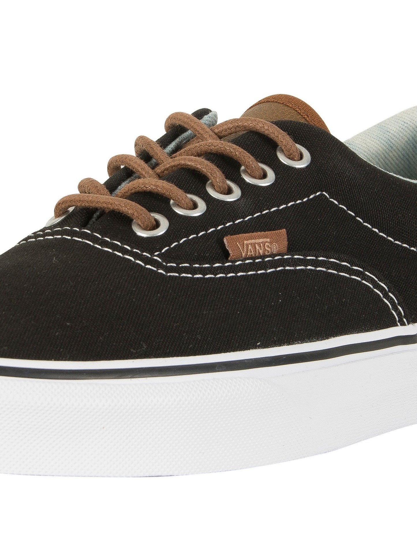 Vans Men's Low-Top Sneakers, Black / Acid Denim, 12 Women/10.5 Men