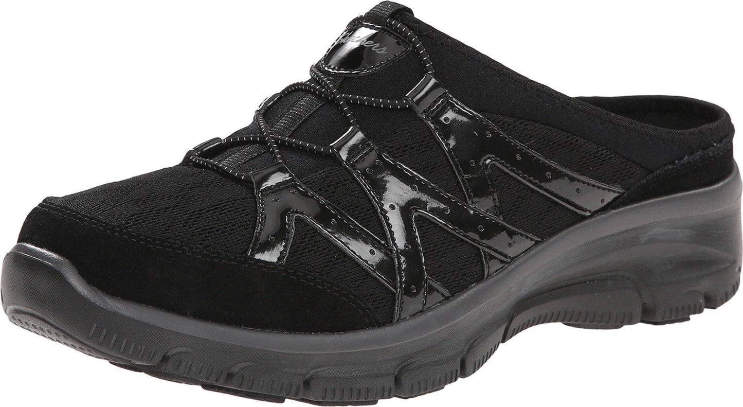Skechers Women's Easy Going Repute Mule,Black,7.5 M US
