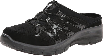 Skechers Women's Easy Going Repute Mule,Black,7.5 M US