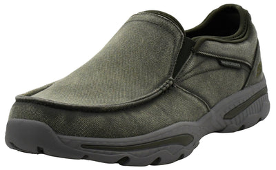 Skechers Men's Creston-Moseco Moccasin, Olive, 11 M US