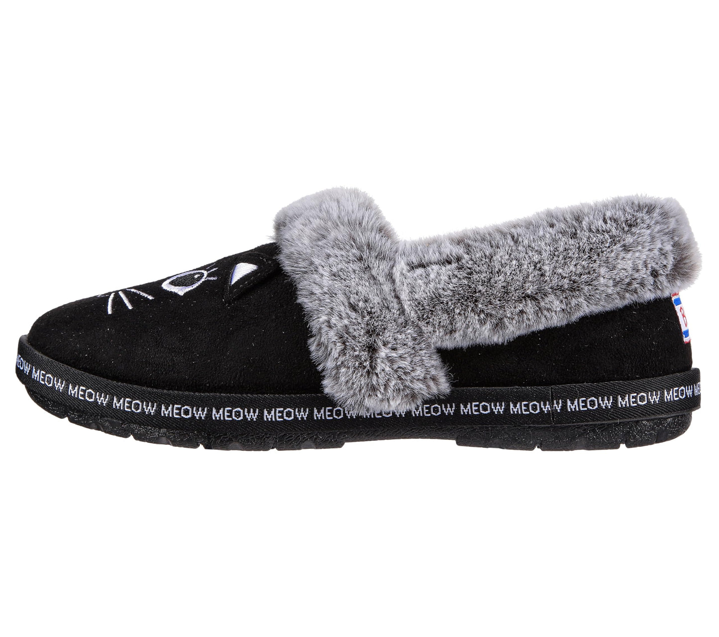 Skechers Women's Too Cozy-Meow Pajamas Slipper, Black, 7