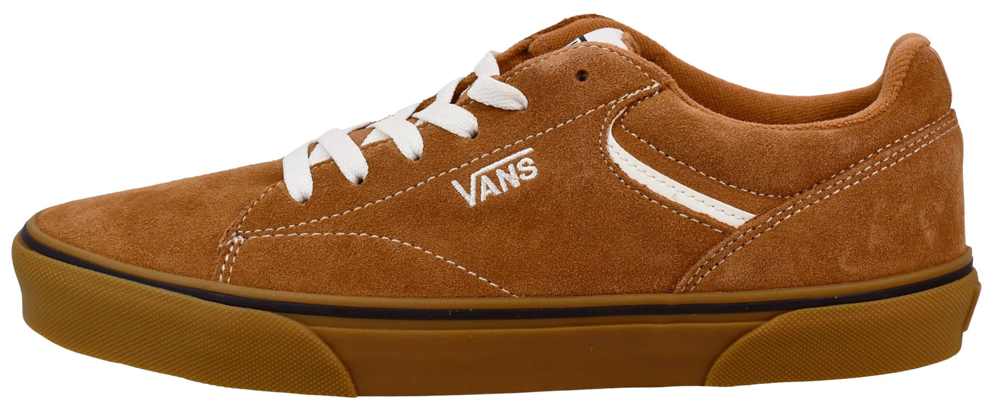 Vans Men's Seldan Sneaker, Suede Gum Brown, 13 M US