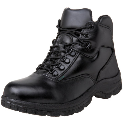 Thorogood Soft Streets Ultimate Cross-Trainer Work Shoes for Men - Premium Black Leather with Comfort Insole and Slip-Resistant Outsole; Berry Compliant and Postal Certified, Black - 10 M US