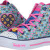 Skechers Kids Girl's Twinkle Toes ¿ Shuffles 10830L Lights (Little Kid/Big Kid) Aqua/Multi Shoe