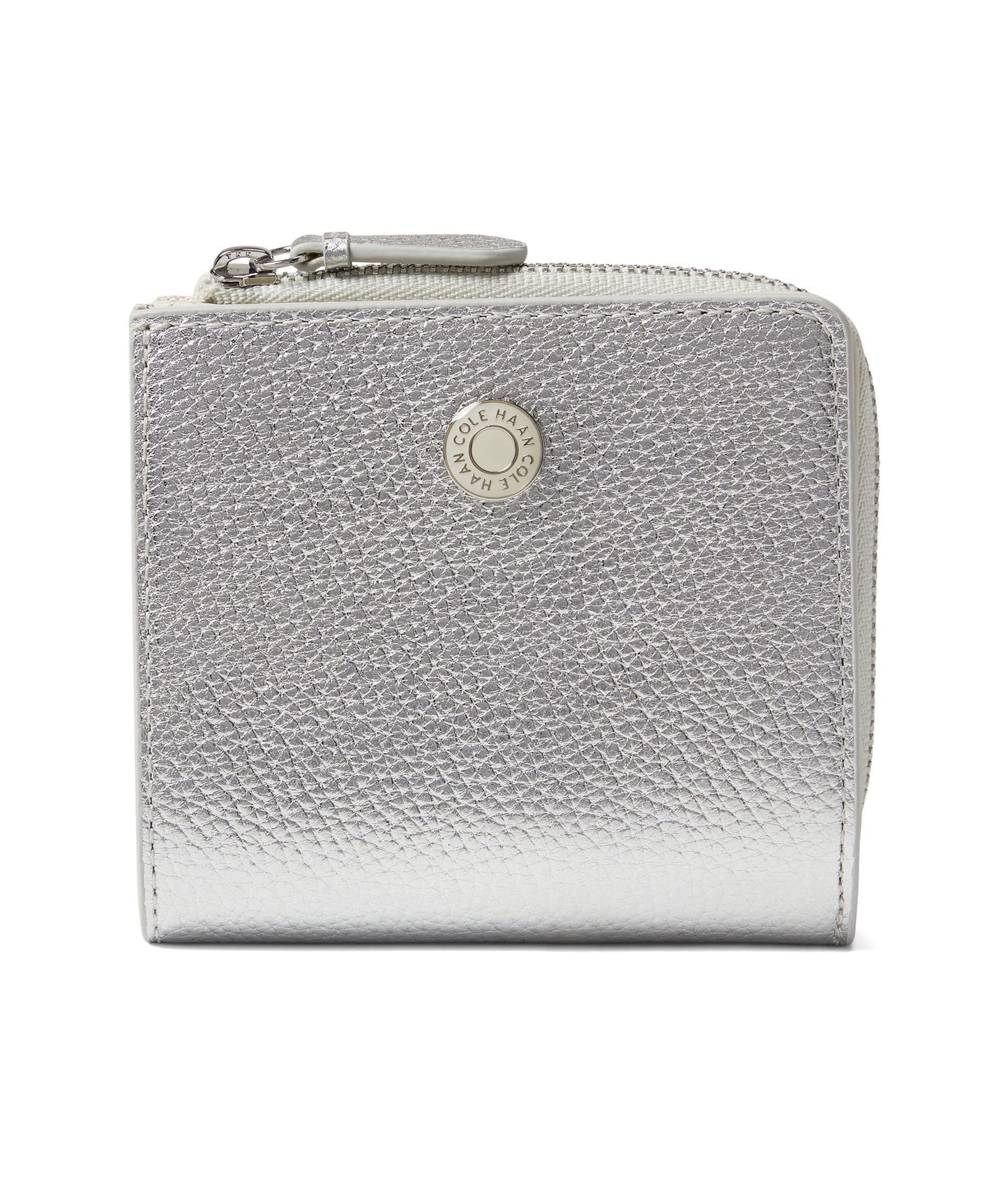 Cole Haan Vartan Card Case Silver One Size