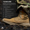 GARMONT TACTICAL Men's T 8 NFS 670 Lightweight High Performance Military Suede Leather Boots, Coyote, 4 Wide