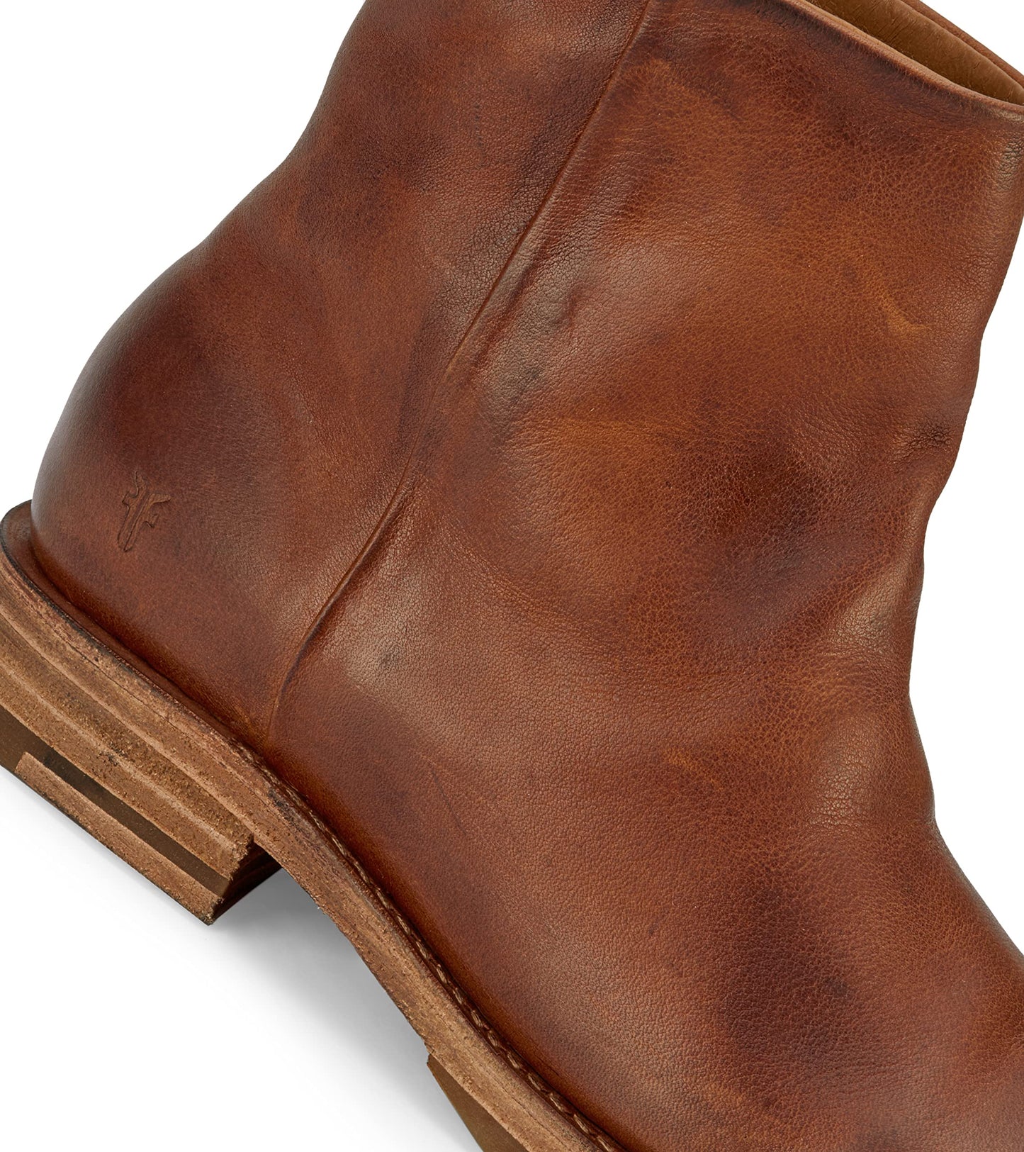 Frye Veronica Inside Zip Booties for Women Made from Premium Leather with Leather Lining, Goodyear Welt Construction, and Leather with Rubber Sole – 6” Shaft Height, Bronze - 5.5 M