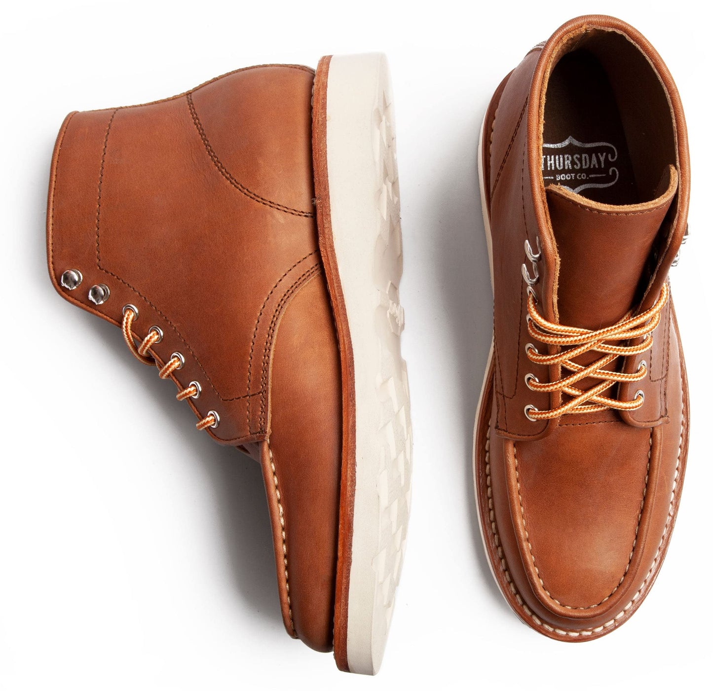 Thursday Boot Company Men's Diplomat Moc Toe Leather Boot, Harvest, 14