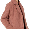 Daily Ritual Women's Teddy Bear Lapel Coat Outerwear, -Dusty Rose, XXL